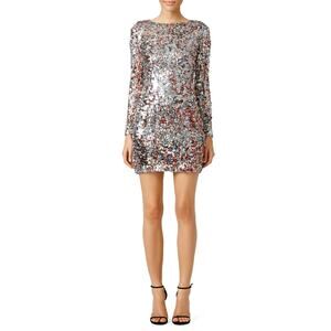 Badgley Mischka  x Mark James Small Cocktail Sequin Mini Pixie Dress Lined